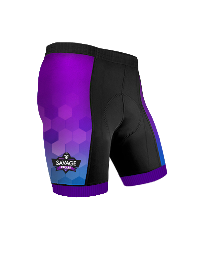 6 Panel Shorts Purple Design