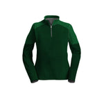 Female 3/4 Mock Zip Running Top | Green - ATACsportswear.com
