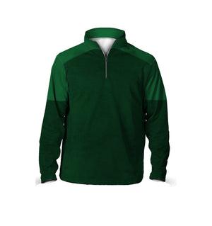 
                
                    Load image into Gallery viewer, Male 3/4 Mock Zip Running Top | Green - ATACsportswear.com
                
            
