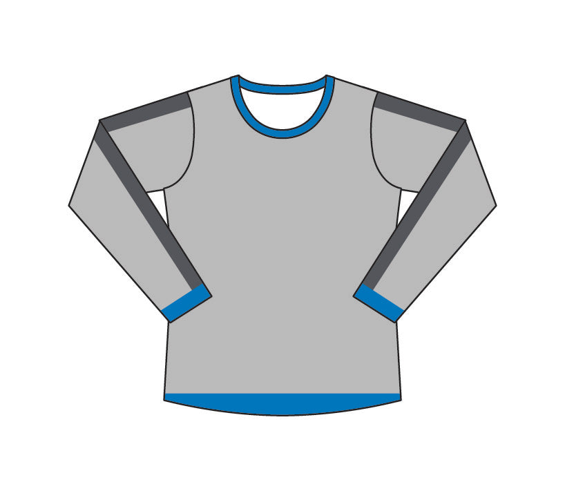 ATAC Crewneck Sweatshirt | Grey Stipes - ATACsportswear.com