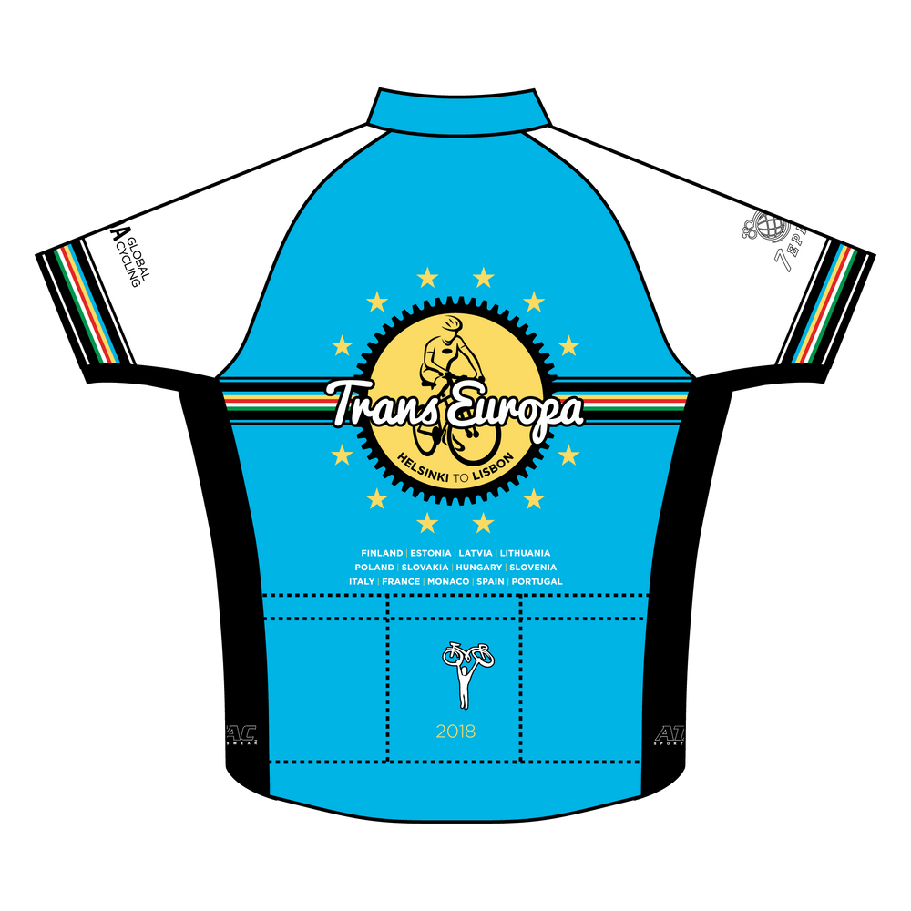 
                
                    Load image into Gallery viewer, TDA - THE TRANS EUROPE 2018_Cycling Jersey - Short Sleeve Portal
                
            