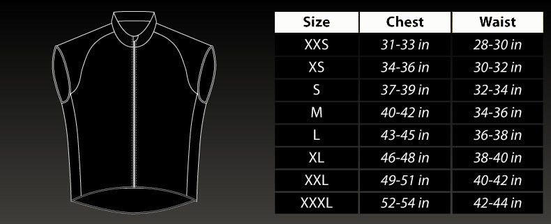 Circuit Vest Sizing