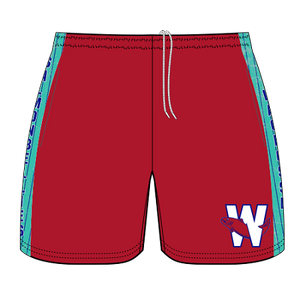 Geese Red Wood Floor Youth Athletic Shorts