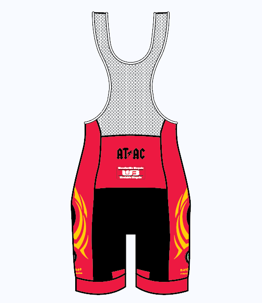 
                
                    Load image into Gallery viewer, Native Planet Breakaway Bib Shorts - Black &amp;amp; Red Tribal
                
            