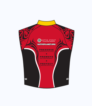 
                
                    Load image into Gallery viewer, Native Planet Cycling Vest - Black &amp;amp; Red Tribal
                
            